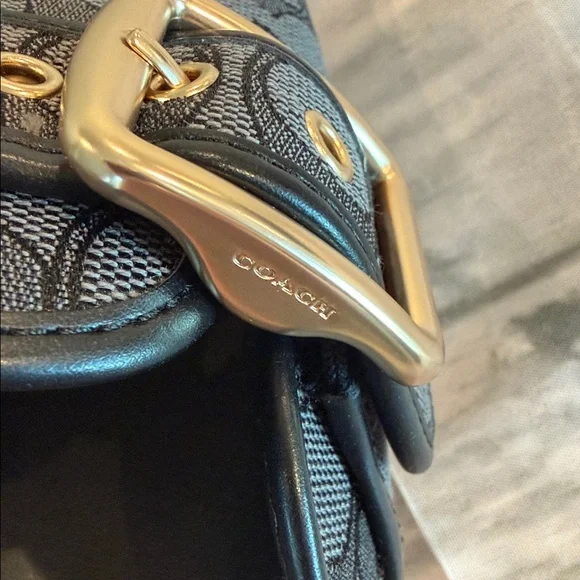 NWT COACH Women's Signature Jacquard Round Toe Archival Buckle Clogs - Picture 6 of 12